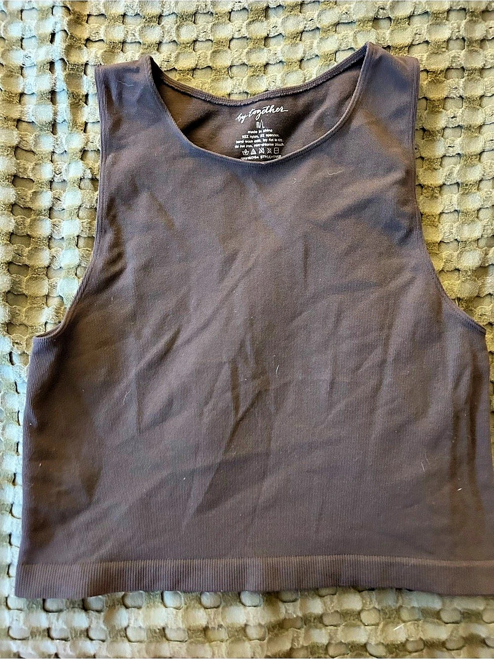 Spiritual Gangster Women's Brown Tank Top Size Medium
